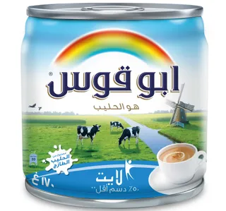 أبو قوس حليب مبخر لايت 170 جم