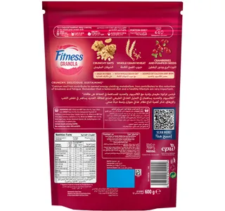 Nestle Fitness Granola With Cranberries Pumpkin Seeds Breakfast Cereal 600 G