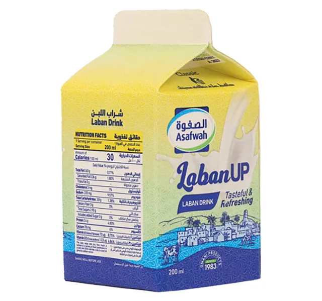 Asafwah Laban Up Laban Drink Tetra Pack 200 Ml