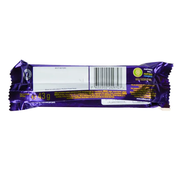 Cadbury Twirl White Dipped Chocolate Bar 43 g