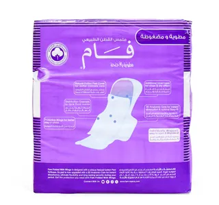Fam Feminine Pads Folded Super With Wings Value Pack 60 Pcs