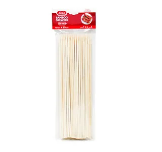 Lulu Bamboo Square Skewers 4 Mm X 25 Cm 50 Pcs