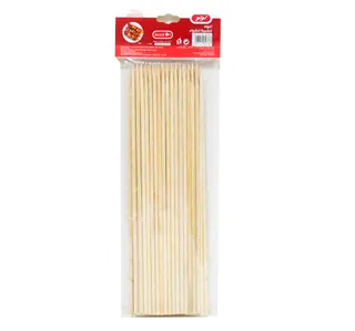 Lulu Bamboo Round Skewers 4 Mm X 25 Cm 50 Pcs