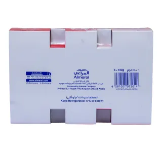 Almarai Vital Fruit Layer Strawberry Yogurt 6 X 140 G