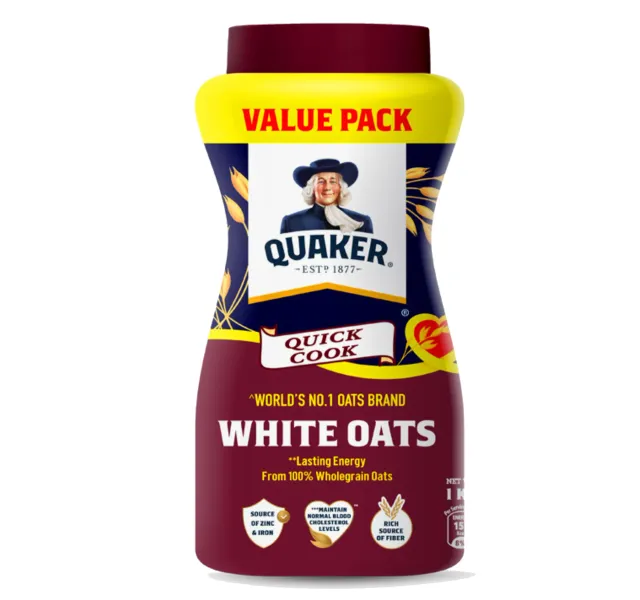 Quaker White Oats Jar Value Pack 1 Kg