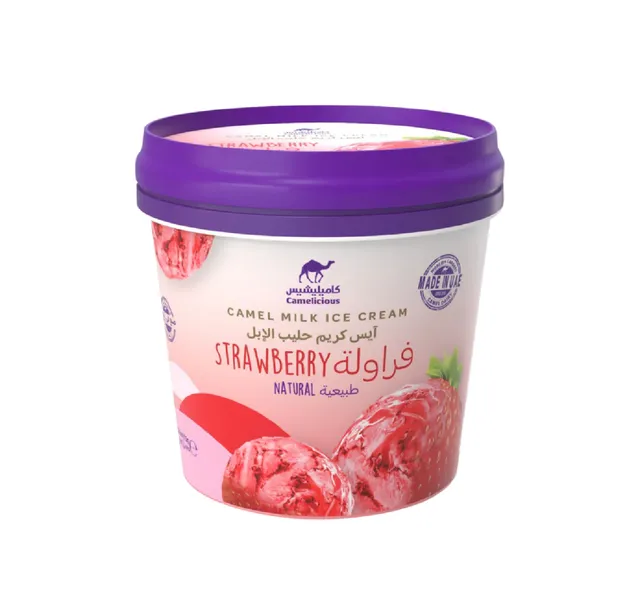 Camelicious Strawberry Milk Ice Cream Tub Value Pack 2 x 125 ml