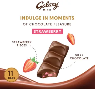 Galaxy Minis Strawberry Chocolate Bars 137 5 G
