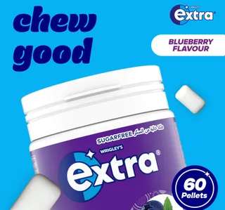 Wrigley S Extra Sugar Free Blueberry Chewing Gum 60 Pcs