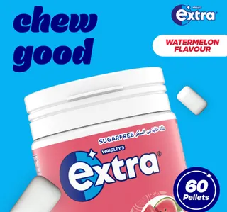 Wrigley S Extra Sugar Free Watermelon Chewing Gum 60 Pcs 84 G