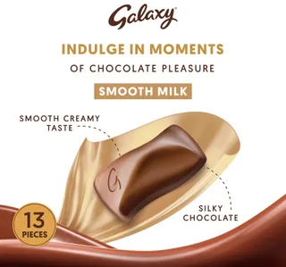 Galaxy Miniatures Smooth Milk Chocolate 117 G