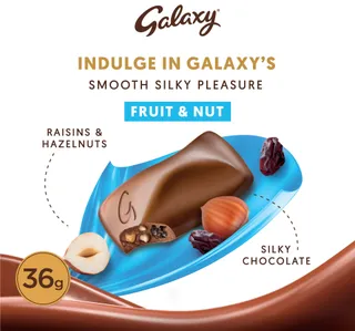 Galaxy Fruit & Nut Milk Chocolate Bar 36 g