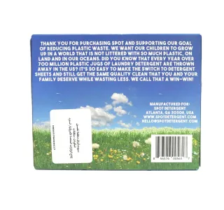 Spot Plastic Free Laundry Detergent Sheets 60 pcs 125 g