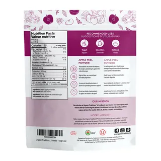 Organic Traditions Apple Peel Powder 100 G