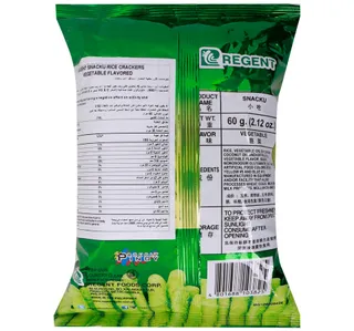 Regent Snacku Rice Crackers Vegetable Flavored 60 G