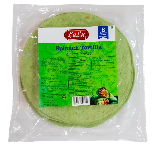 Lulu Spinach Tortilla Wrap 8 Pcs