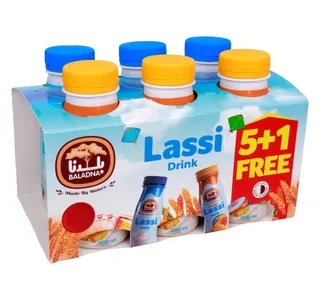 بلدنا مشروب لاسي نكهات مختلطة 6 x 200 ml
