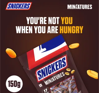 Snickers Miniatures Chocolate Bars 150 G