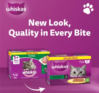 Whiskas Tuna Flavour in Jelly Cat Food For 1+ Years Value Pack 12 x 80 g