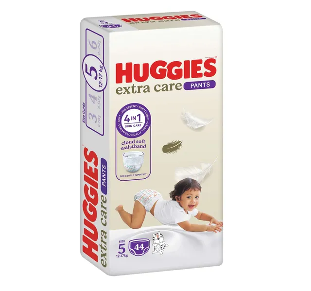 Huggies Extra Care Diaper Pants Size 5 12-17 kg Value Pack 44 pcs