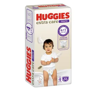 Huggies Extra Care Diaper Pants Size 4 9-14 kg Value Pack 52 pcs