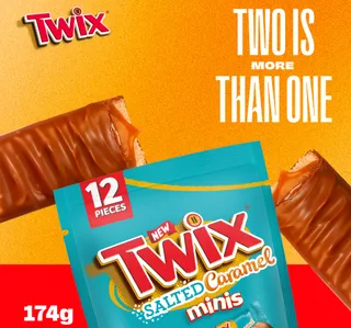 Twix Minis Salted Caramel Chocolate Bar 12 Pcs 174 G