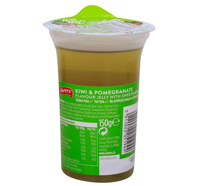 Chivers 9 Cal Kiwi Pomegranate Flavour Jelly Pot 150 G