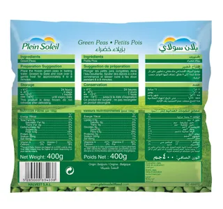 Plein Soleil Frozen Fine Green Peas 400 G