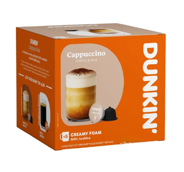 Dunkin Cappuccino Creamy Foam Coffee Capsules 10 Pcs 140 G