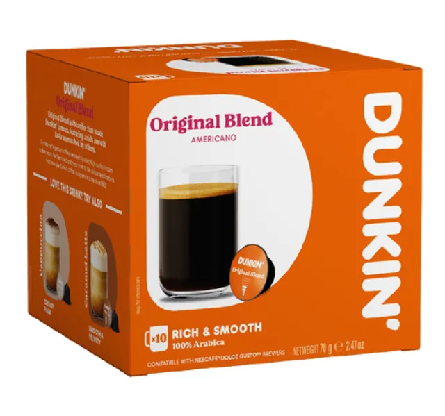 Dunkin Americano Original Blend Coffee Capsules 10 Pcs 70 G