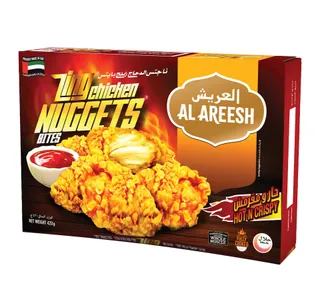 Al Areesh Hot N Crispy Zing Chicken Nuggets Bites 420 g
