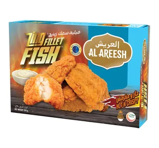 Al Areesh Hot N Crispy Zing Fish Fillet 390 G