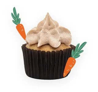 Cravingly Good Plant Based Carrot Mini Cupcakes 12 pcs 300 g