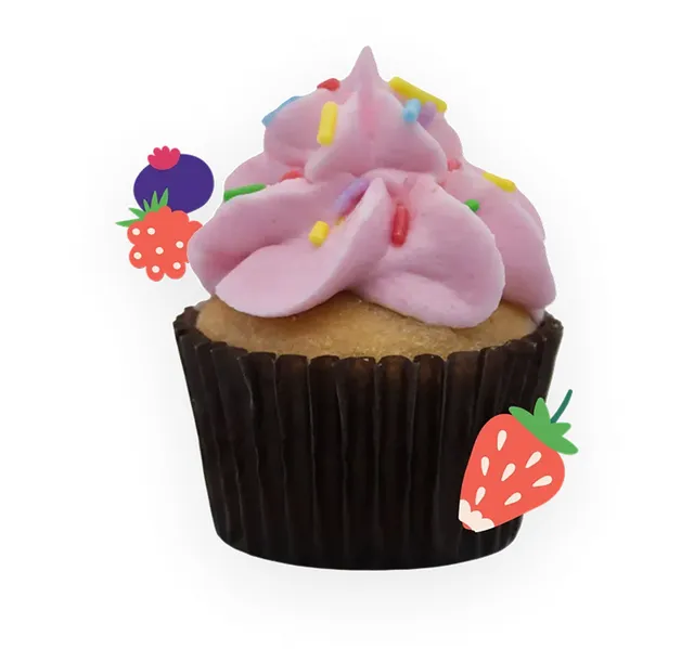 Cravingly Good Plant Based Berry Mini Cupcakes 12 pcs 300 g
