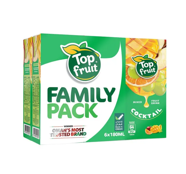 Top Fruit No Added Sugar Cocktail Fruit Drink 180 Ml