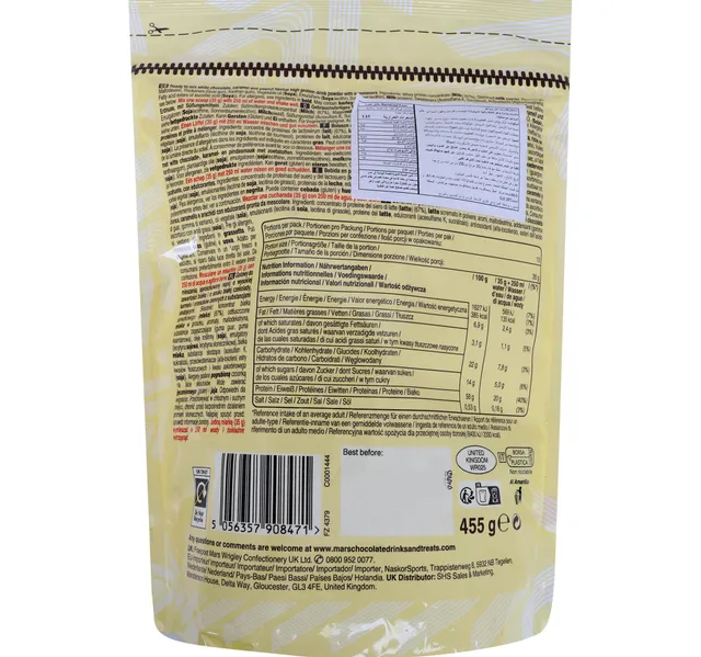 Snickers Hi Protein White Chocolate Caramel Peanut Flavour Whey Protein Powder 455 G