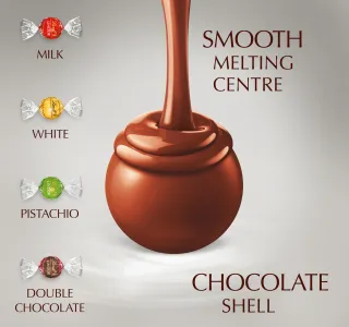 Lindt Lindor Silver Irresistibly Smooth Assorted Chocolate 200 G