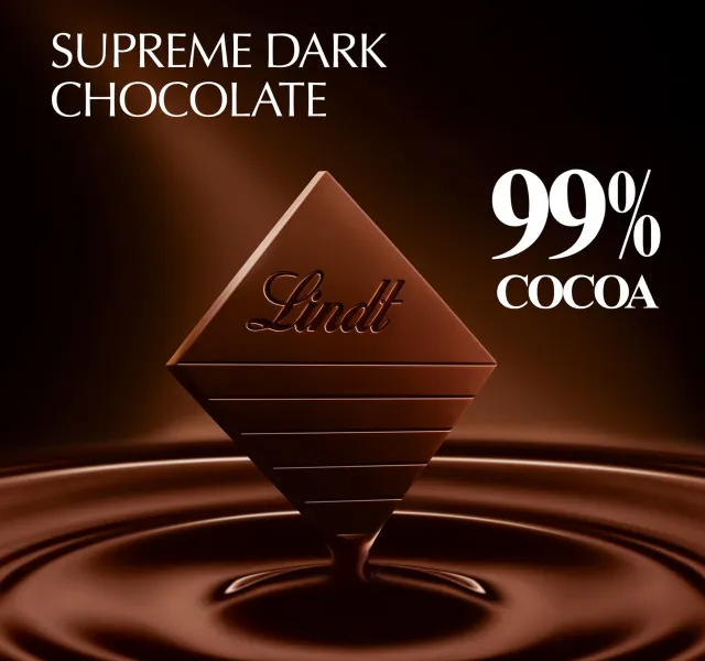 Lindt Excellence 99% Cocoa Absolute Dark Chocolate 50 g