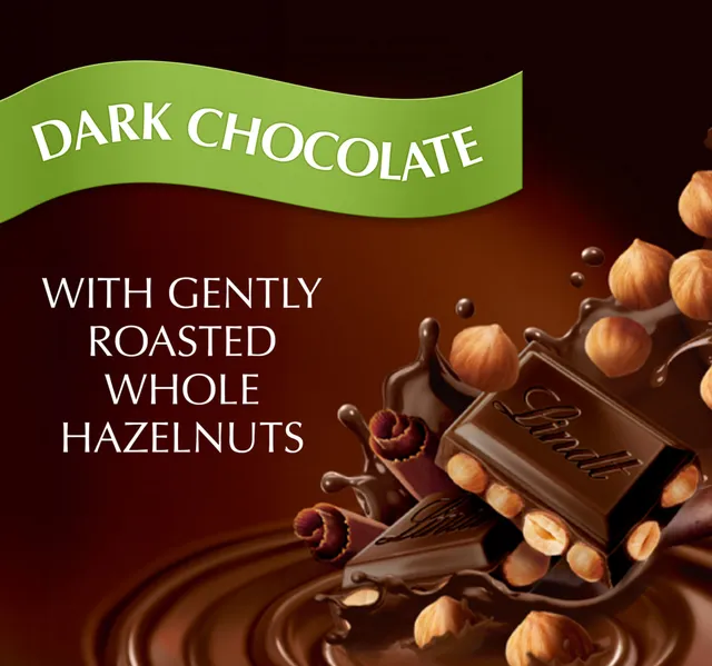 Lindt Swiss Dark Chocolate with Hazelnut 100g