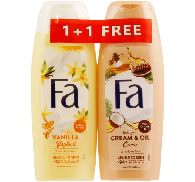 Fa Shower Cream Assorted Value Pack 2 X 250 Ml
