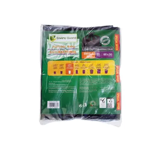 Enviro Guard Anti Bacterial Low Duty Garbage Bags Small Size 60 X 90cm 2 X 20 Pcs