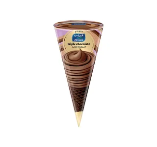 Almarai Triple Chocolate Ice Cream Cone 120 Ml