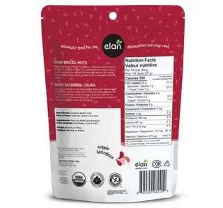 Elan Organic Raw Brazil Nuts 185 g
