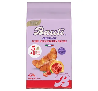 Bauli S Croissant With Strawberry Creme Value Pack 6 X 50 G