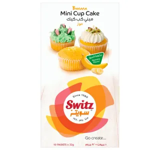 Switz Banana Mini Cup Cake 10 X 32 G