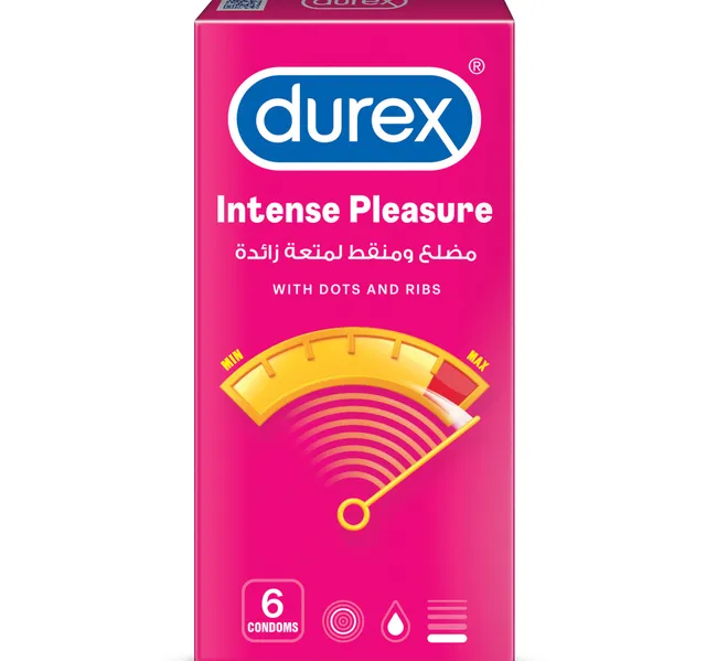 Durex Intense Pleasure Condoms 6pcs