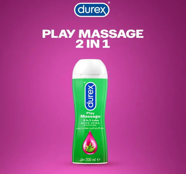 Durex Play Massage 2 in 1 Lubricant Soothing Aloe Vera 200 ml