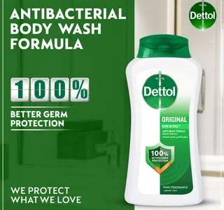 Dettol Original Anti Bacterial Body Wash Pine Scent 500 Ml 250 Ml