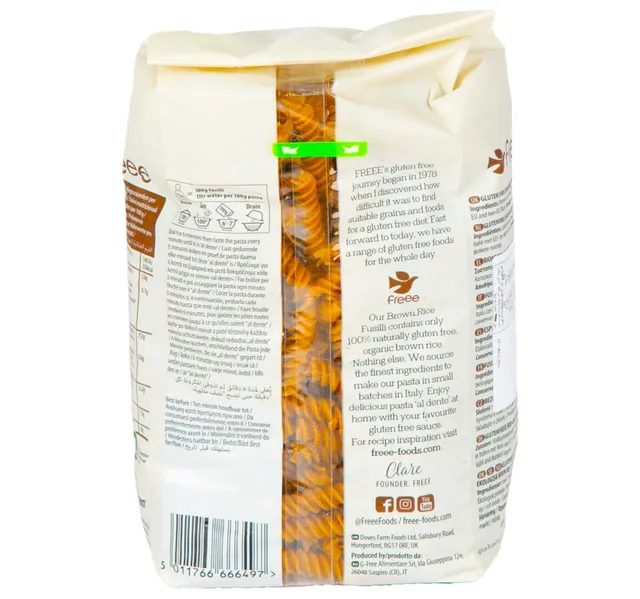 Doves Farm Freee Organic Brown Rice Fusilli No.89 400 g