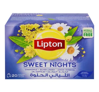 Lipton Sweet Nights Herbal Infusion Tea 20 Teabags