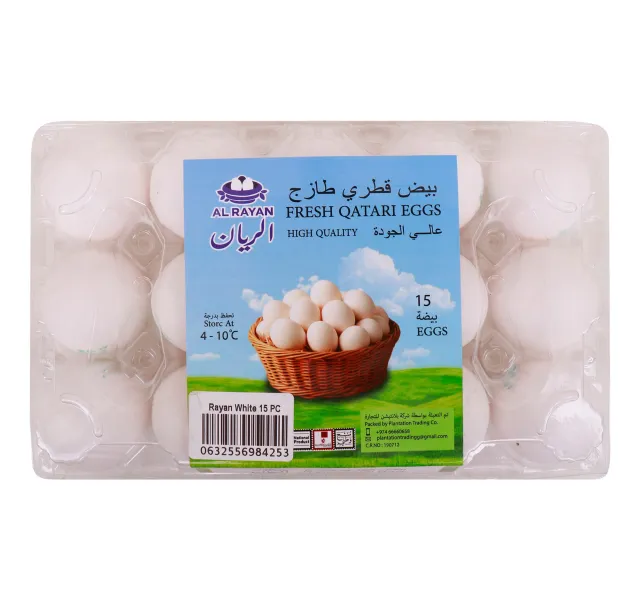 الريان بيض أبيض قطري طازج 15 pcs